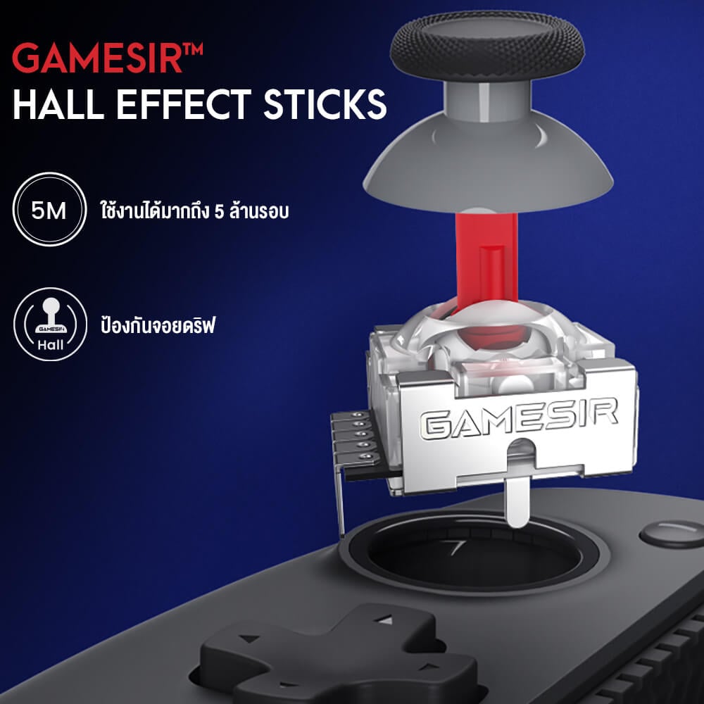 จอยเกมไร้สาย GAMESIR G8 PLUS - สีดำ